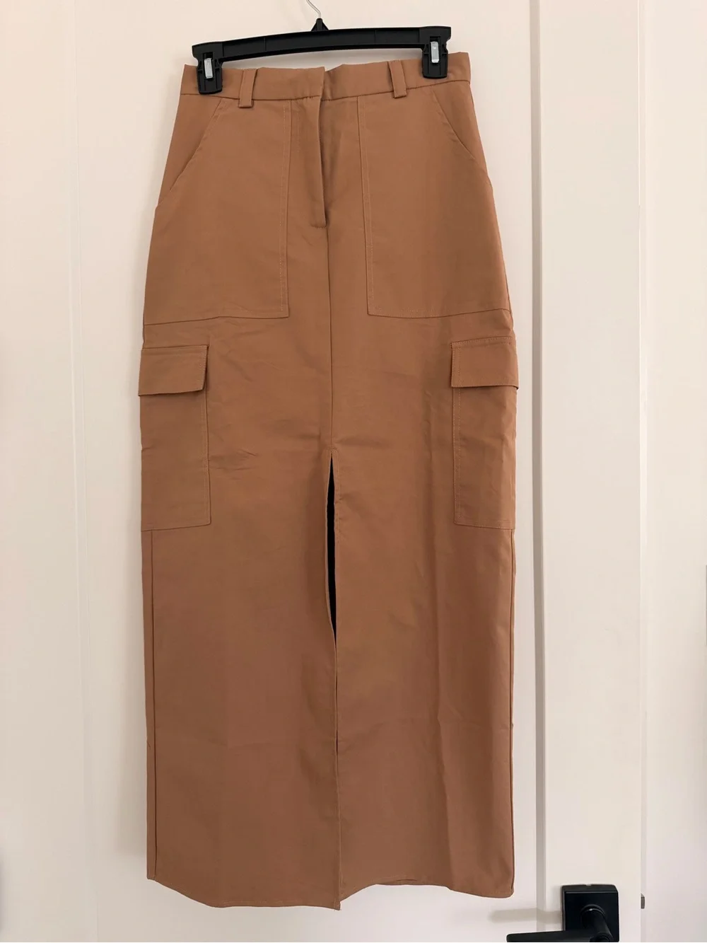 DISSH Ruby Tan Cargo MIDI Skirt Size 6